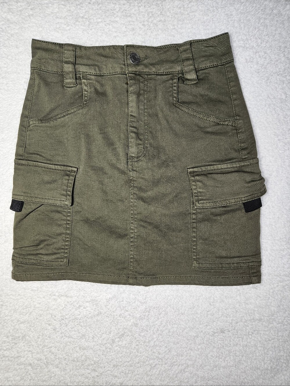 Garage Cargo Green Mini Skirt